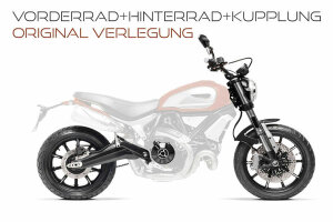 Stahlflex Bremsschl&auml;uche f&uuml;r DUCATI Monster [M] von 93-95 [Komplett]