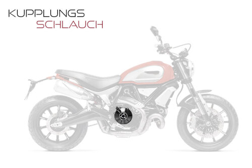 Stahlflex Bremsleitung für Cagiva 900 ie Elefant Kupplung (91-00) [1BE]