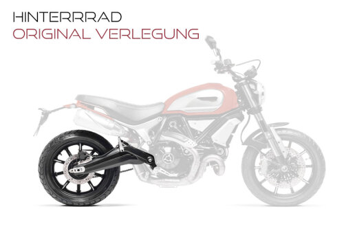 Stahlflex Bremsleitung für Cagiva Mito Evolution Hinten (00-01) [8P]