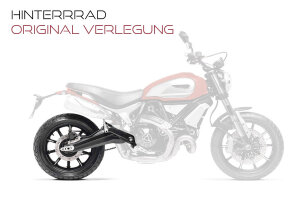 Stahlflex Bremsleitung f&uuml;r Cagiva Mito Evolution Hinten (00-01) [8P]