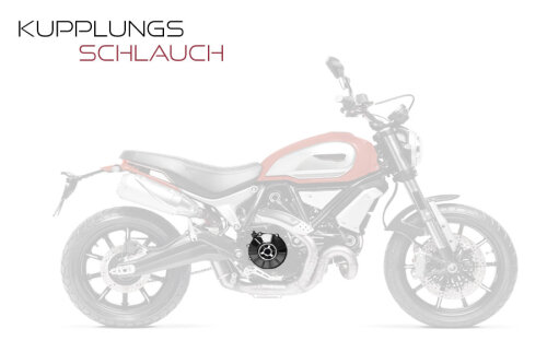 Stahlflex Bremsleitung für Ducati 1000 MHR Mille Kupplung (79-84)