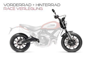 Stahlflex Bremsleitung f&uuml;r Ducati 695 Monster Vorne+Hinten [07-10] [M4]