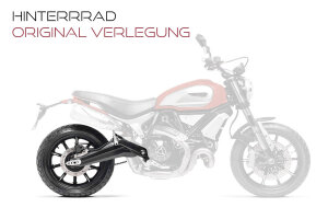 Stahlflex Bremsleitung f&uuml;r Ducati Hypermotard 1100 + S Hinten (07-10) [B1]