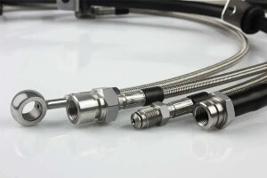 For Citro&euml;n C5 III (RW) 1.8 16V 125PS Kombi (2008-) Steel braided brake lines