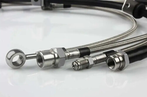 For Kia Cerato (LD) 1.5 CRDi 102PS (2005-) Steel braided brake lines