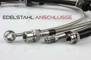 For VW Passat (3B3) 2.0 TDI 136PS Stufenh. (2003-2005) Steel braided brake lines